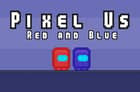 Pixel Us Red and Blue