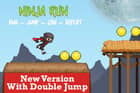 Ninja Run Game With Double Jump