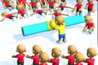 Push the Crazy Crowd : Stickman Clash 3D
