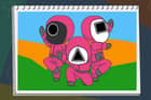 Squid Coloring Book
